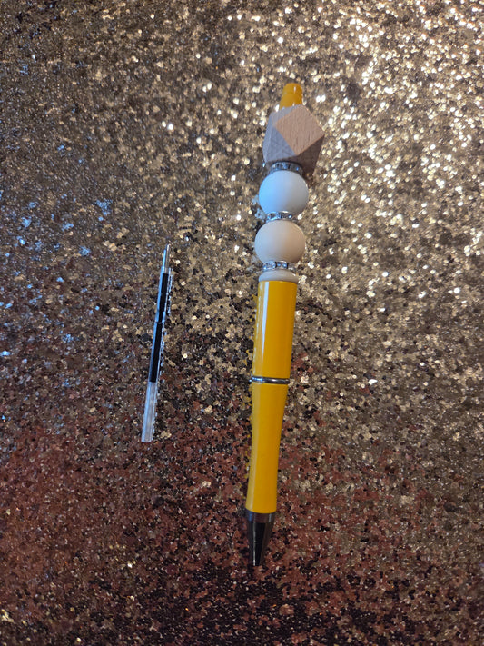 Yellow-Orange Pen with one Ink Refill