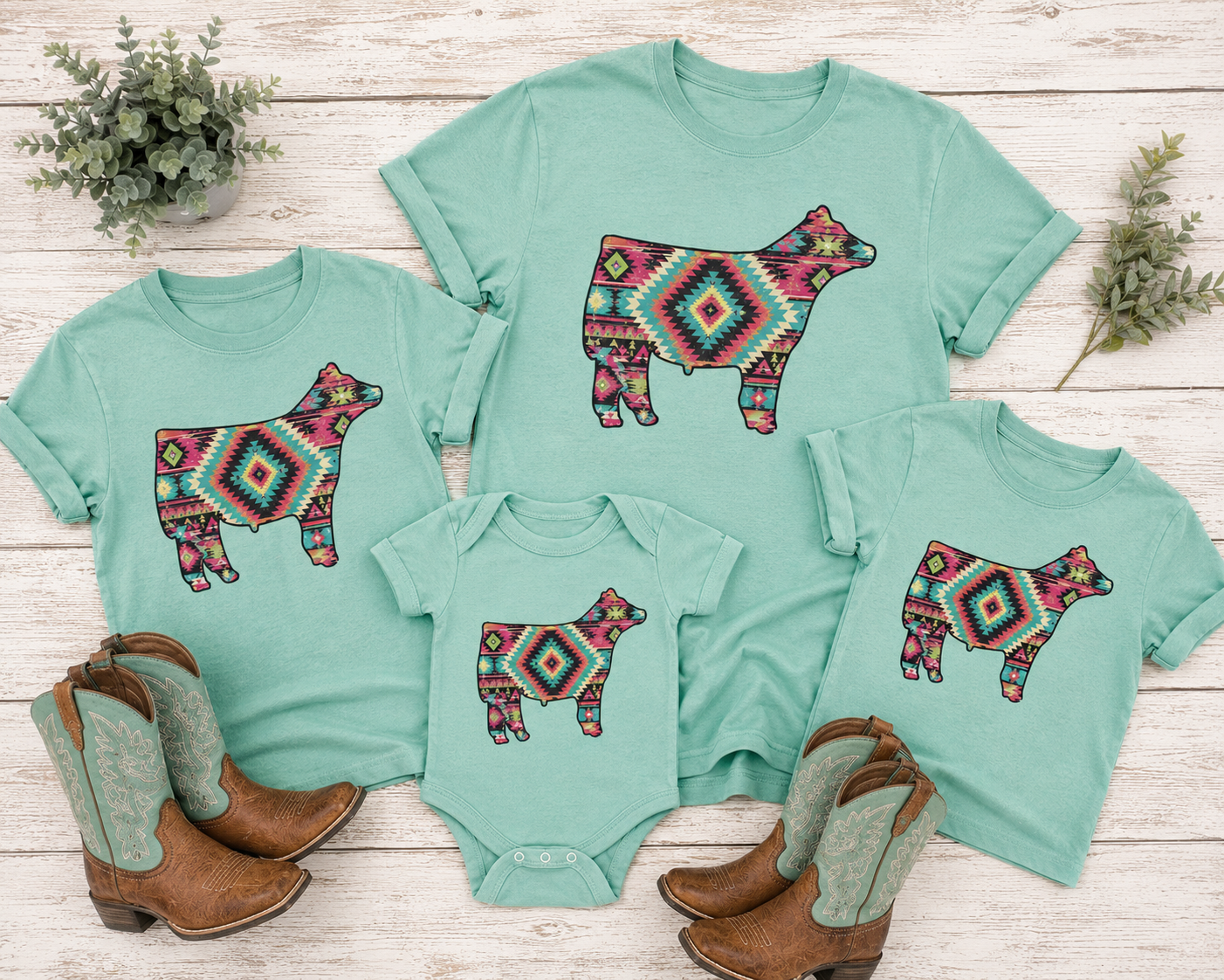 Aztec Beef Show Steer T-Shirt