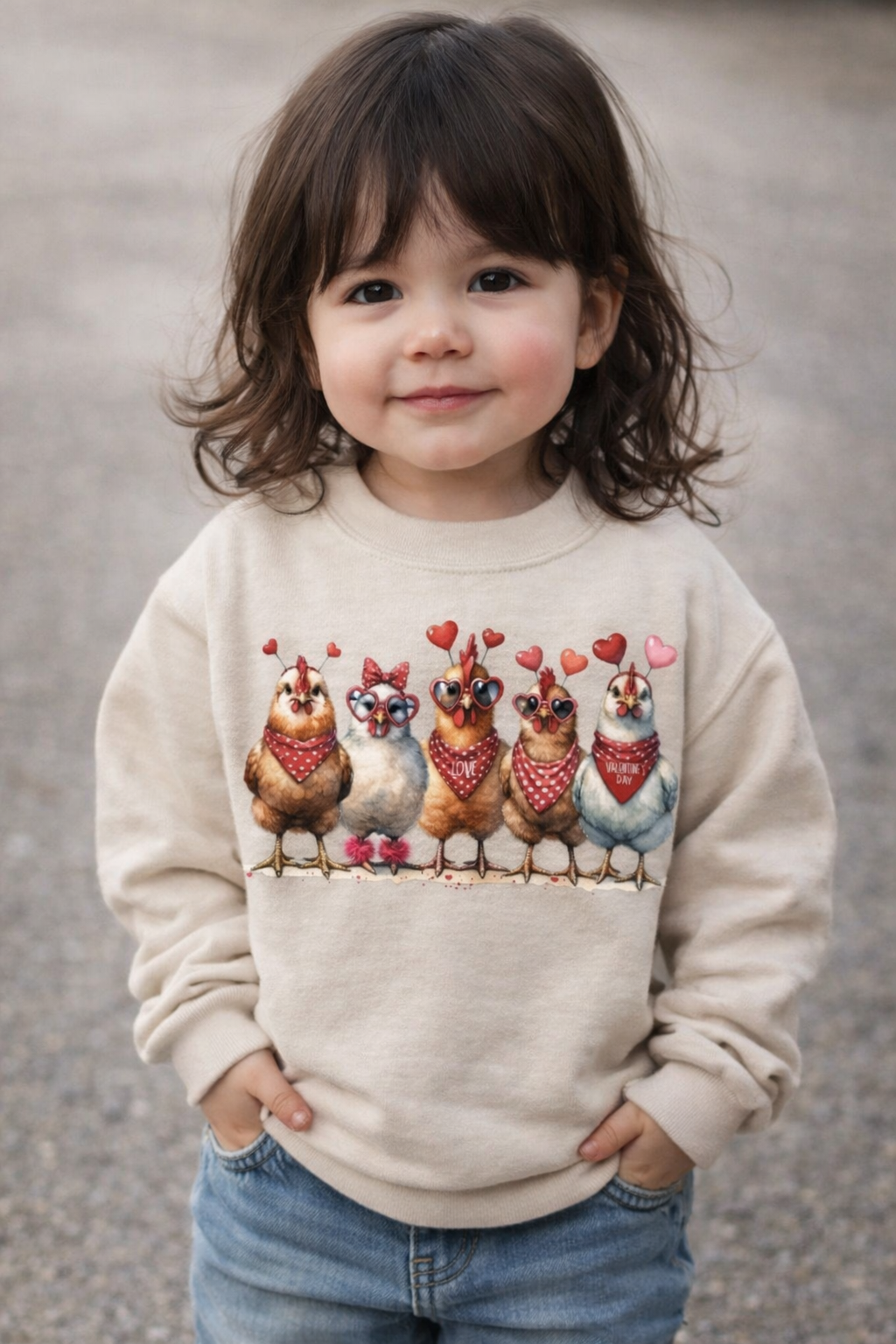 Chicken Valentine's Crewneck
