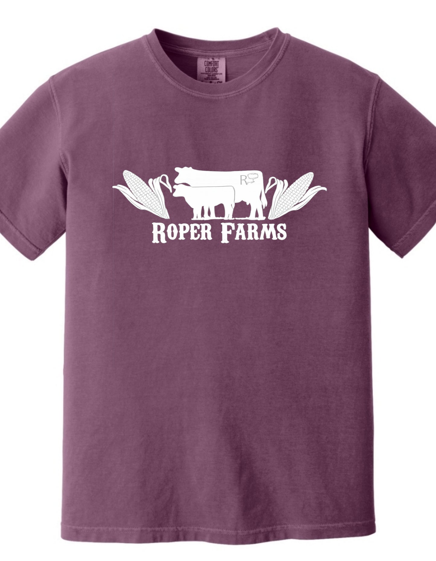 Roper Farms Comfort Colors 1717 T-Shirt - White Logo