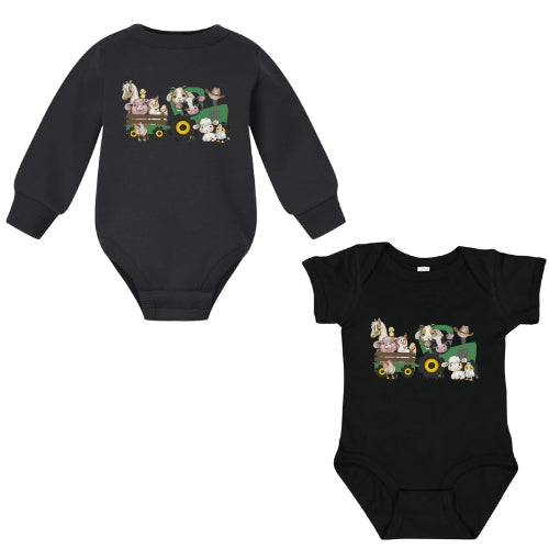 Farmyard Tractor Onesie